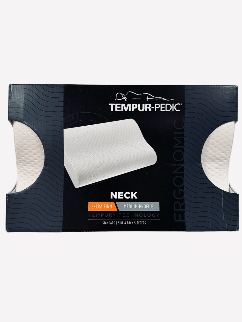Tempur-Pedic Neck Memory Foam Pillow Extra Firm Medium - Standard